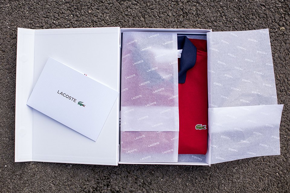 Lacoste Polo Boite Ouverte Papier