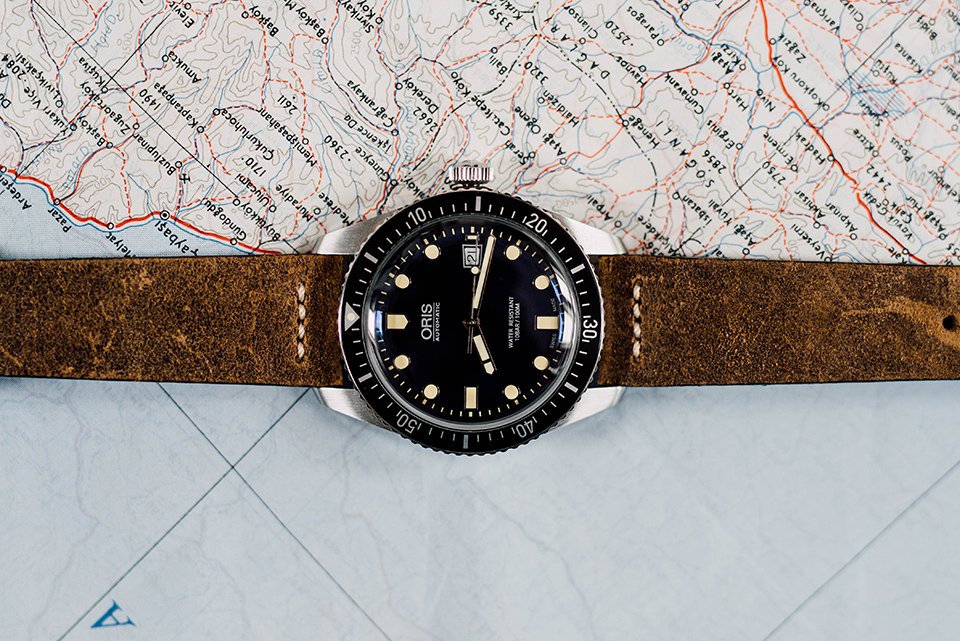 Montre Oris Divers Sixty Five 42mm index