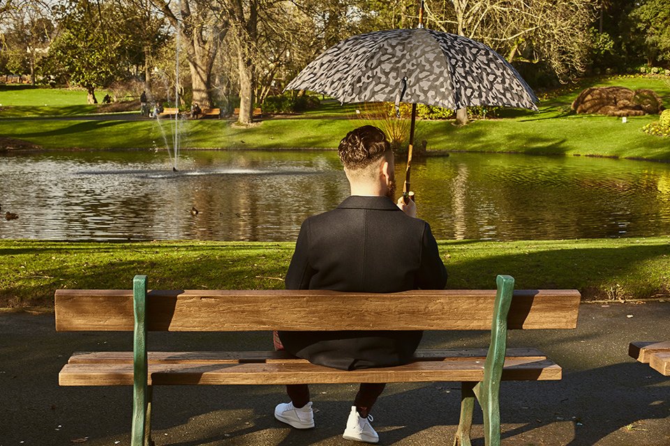 Look Jardin Banc Parapluie