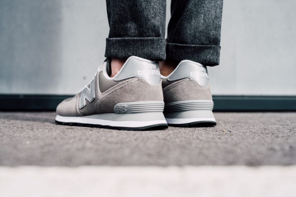 new balance 574 gris bleu