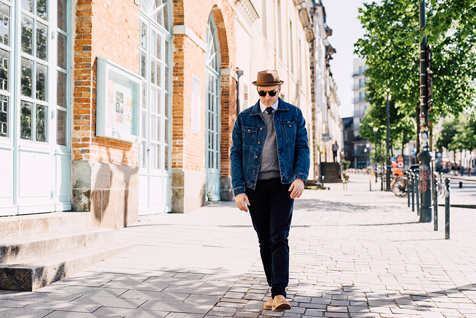 Look denim chic plein pied