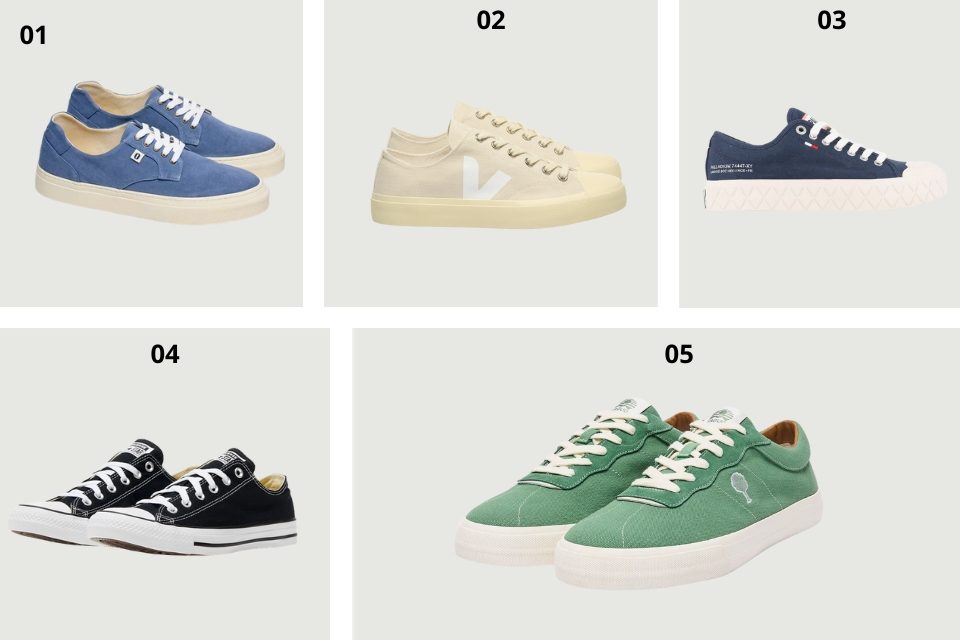 baskets toile soldes 2025
