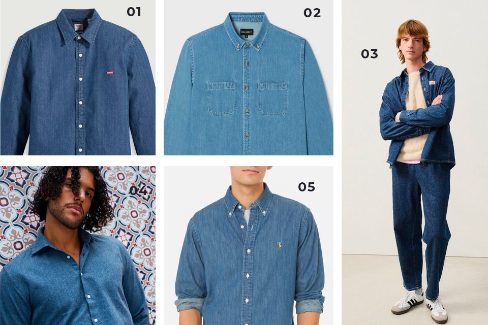 chemises denim soldes fw24