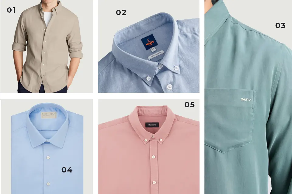 chemises unies soldes ss25