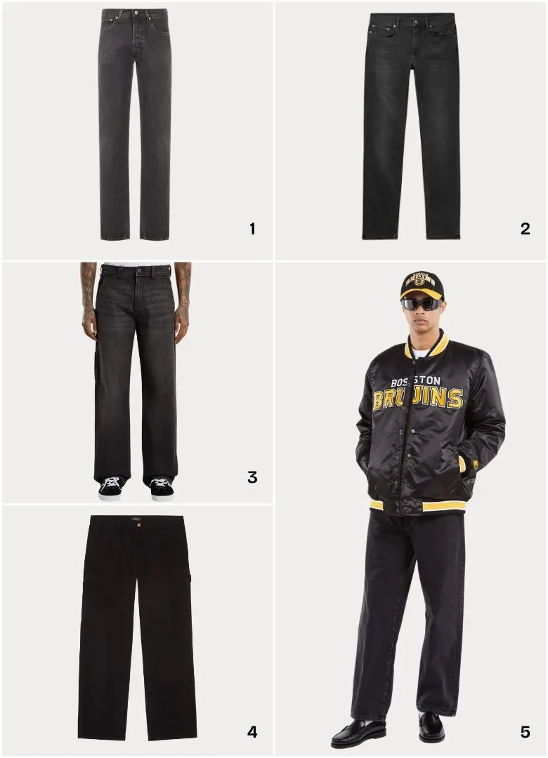 jeans noirs soldes ah25