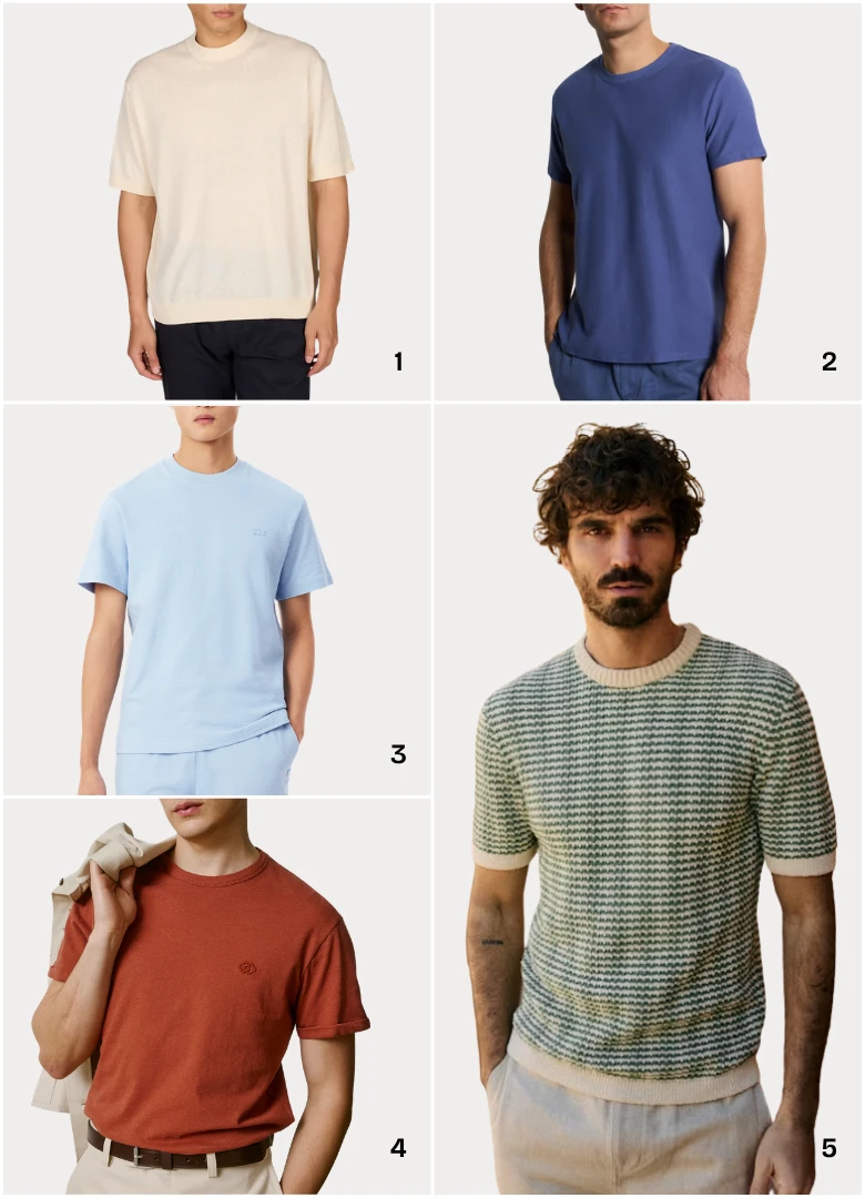 soldes t shirts homme textures 2026 ete