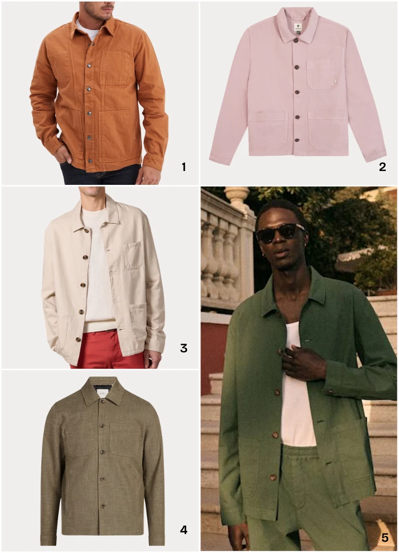 veste de travail homme soldes ete couv