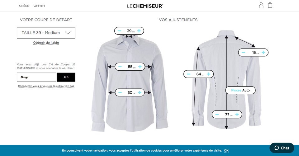 Le Chemiseur Mesures