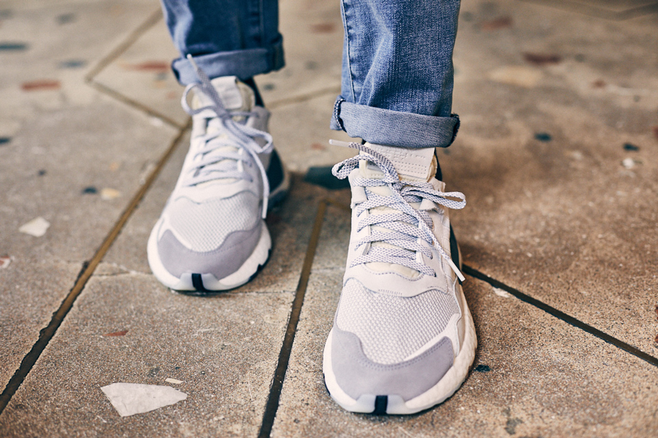 adidas nite jogger homme blanche