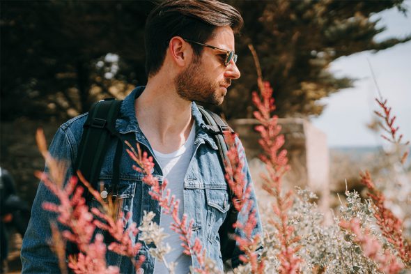 idee look homme printemps veste en jean