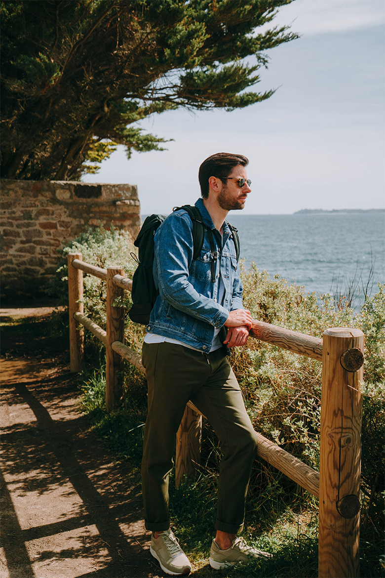 total look homme printemps veste en jean max