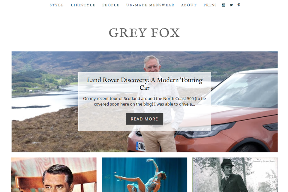 Blog Anglais Grey Fox