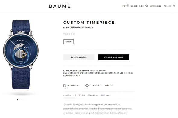 Montre Baume étape 4