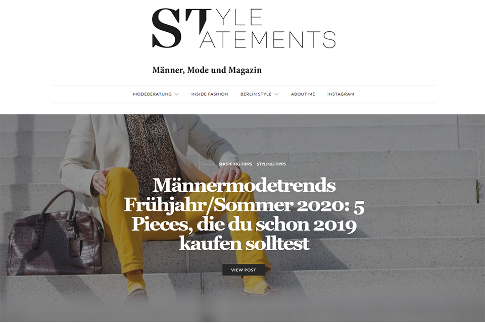 Blog allemand Style Statements