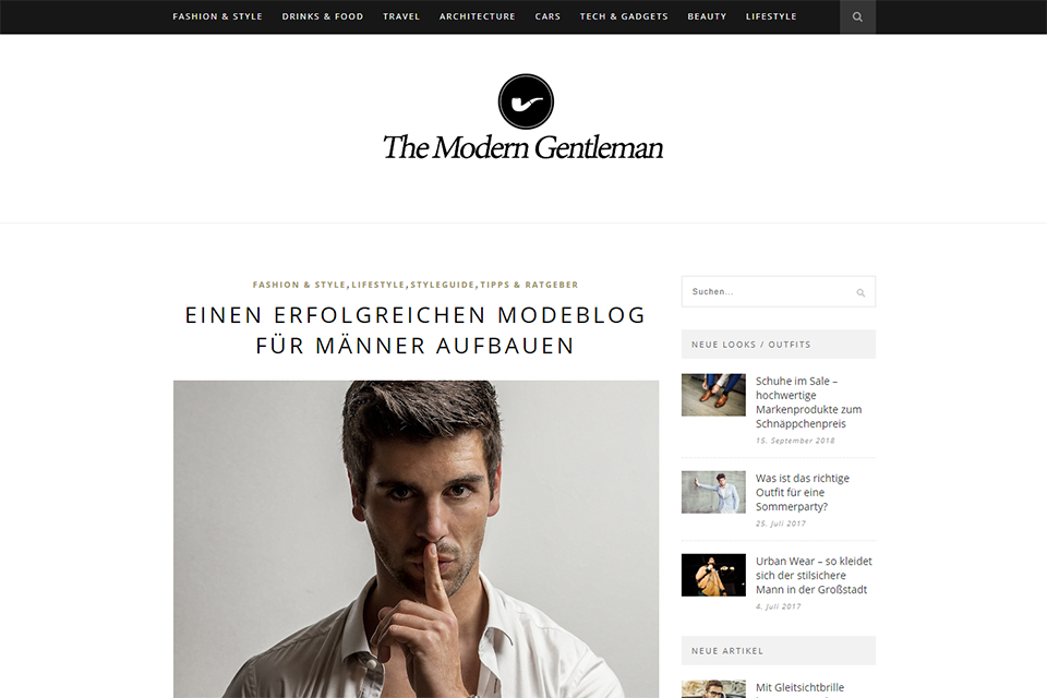 Blog allemand The Modern Gentleman