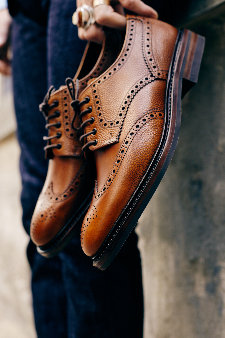 british shoes loake brogues cuir 