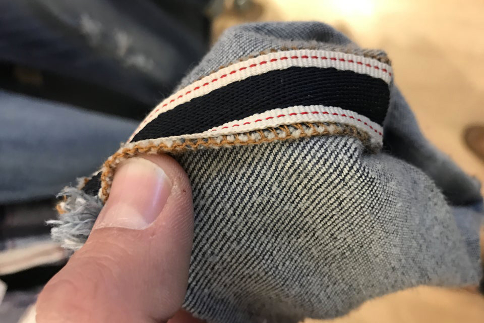 Faux jean selvedge