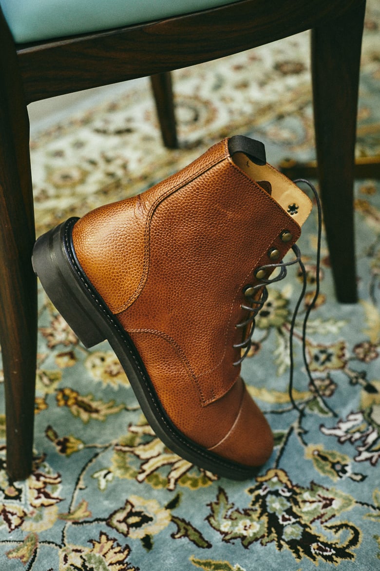 Ypson's wild boots cuir grainé 
