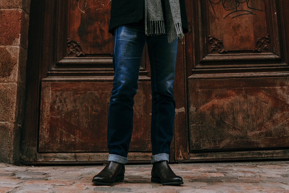 jean selvedge délave