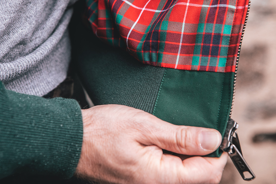 blouson baracuta G9 design tartan