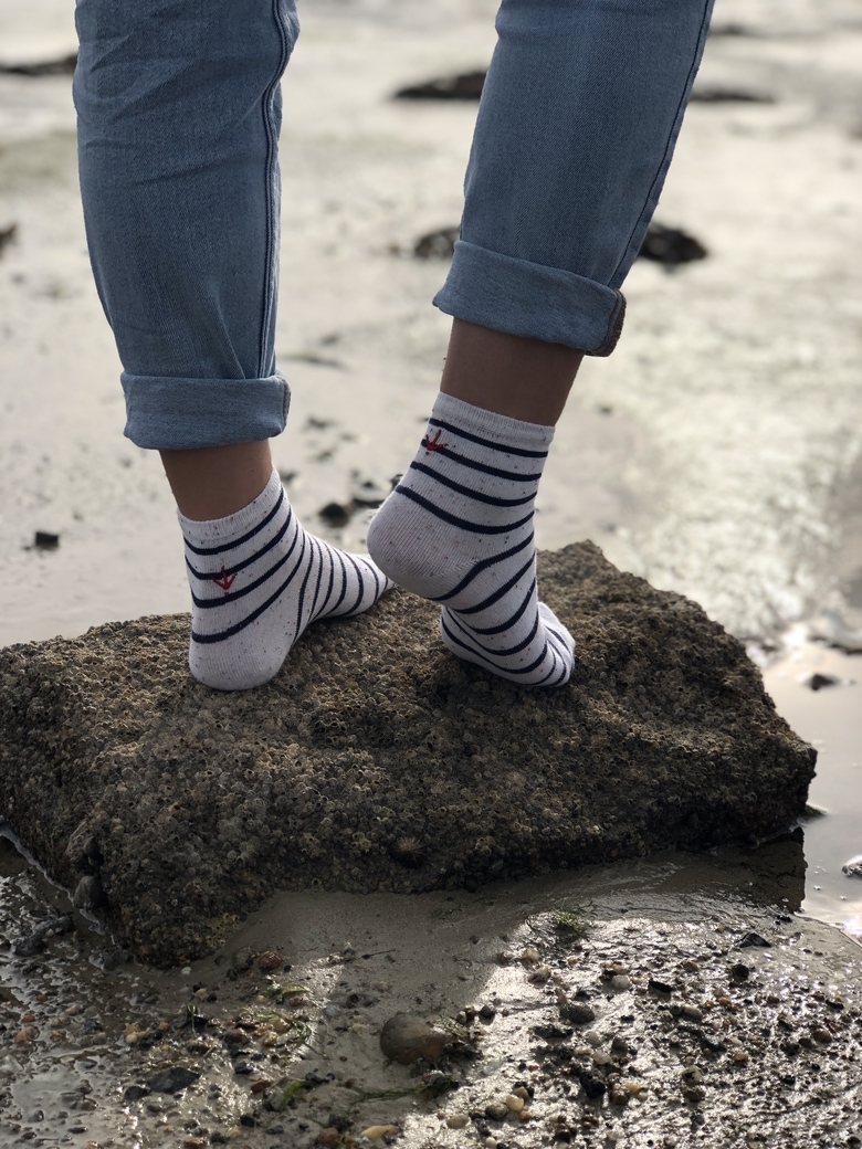 Les chaussettes recyclees Estampille