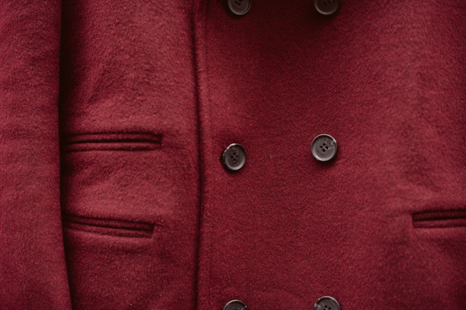 hockerty manteau bordeaux camby croisé