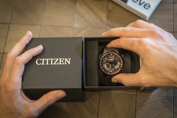 montre citizen eco-drive satellite wave test boite