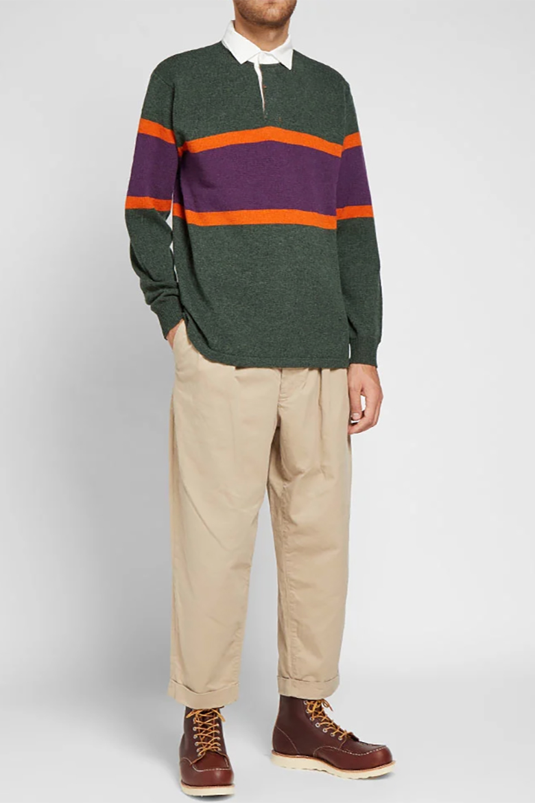 Pull polo laine