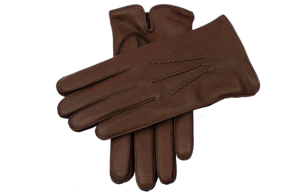 Gants Dents cuir marron