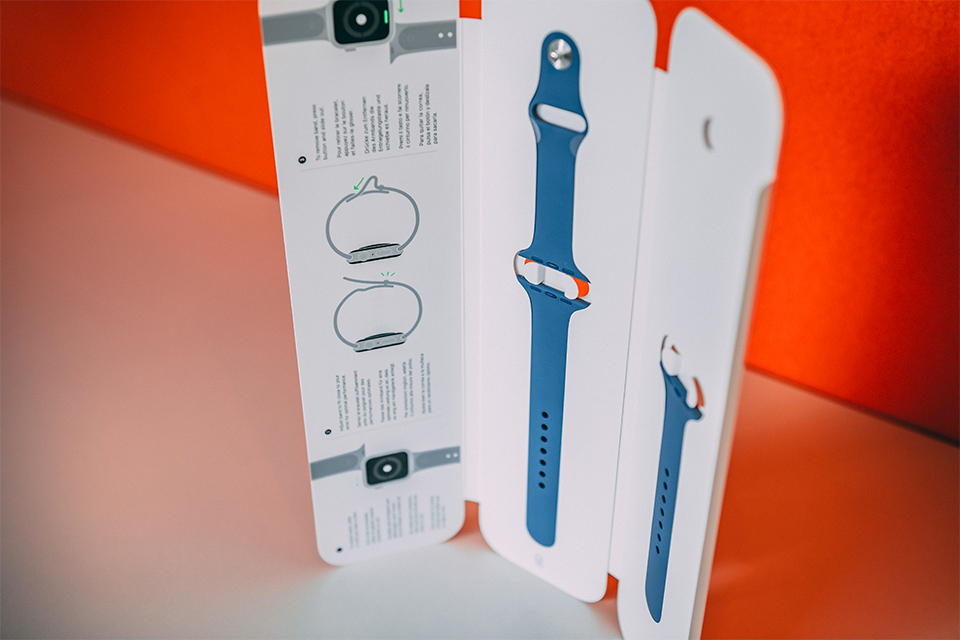 Interieur boite bracelet apple watch