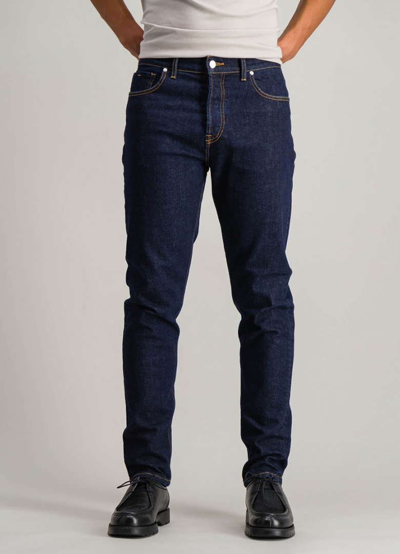 Pantalon Jean Pour Homme Bleu Brut