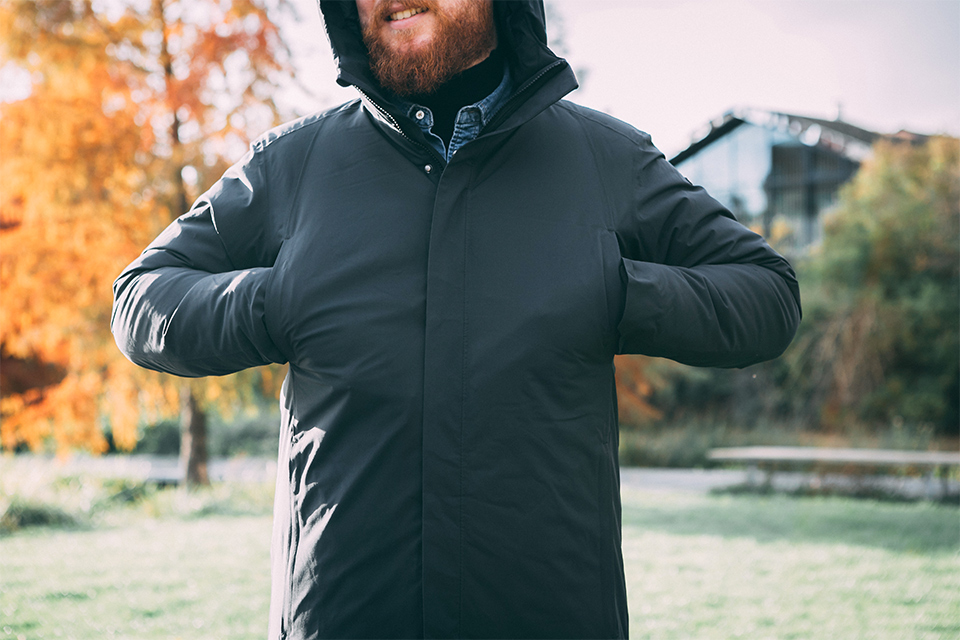 Parka matières techniques