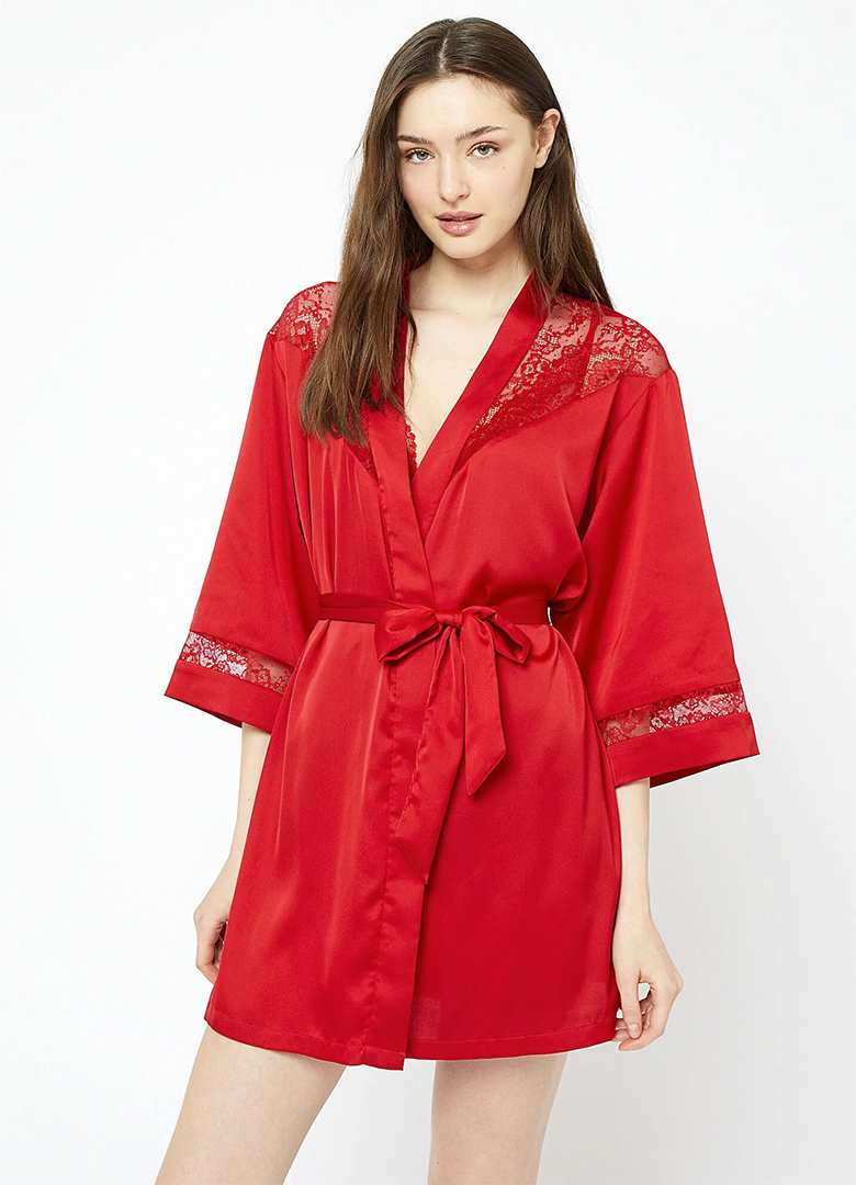 kimono rouge gorge