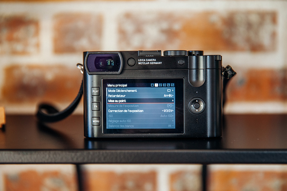 Appareil photo leica q2 technologie interface paysage