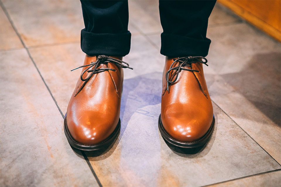 Cuir Chukka Boots