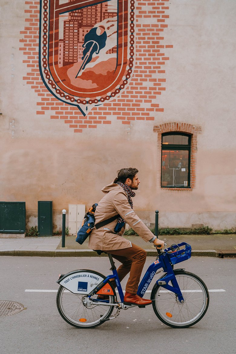 vélo travail look casual