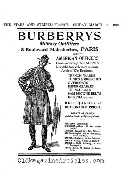Burberry Affiche Vintage