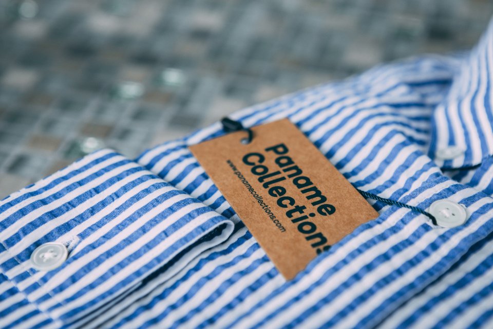 Chemise Paname Collections-Seersucker-Etiquette-Carton