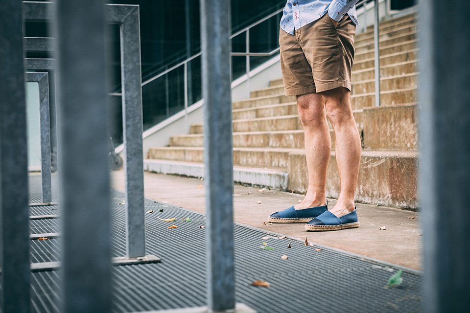 Espadrilles Montlimart conception essayage