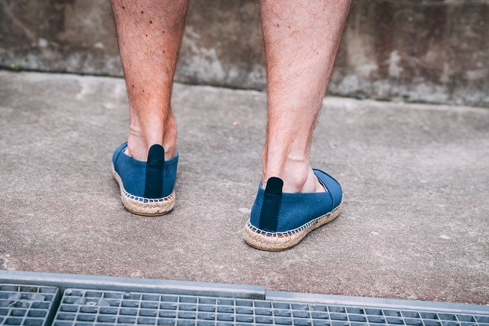 Espadrilles Montlimart essayage arrière