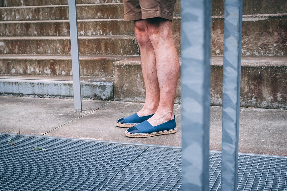 Espadrilles Montlimart essayage-profil