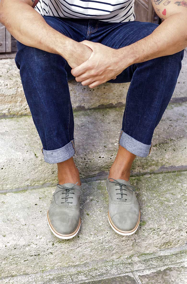 Chaussures Nubuck Homme Vert