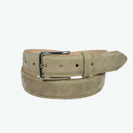 Ceinture Velours Cuir Homme