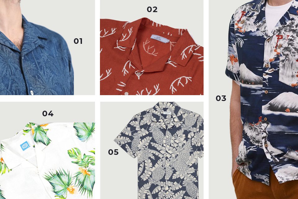 Chemise manche courte hawaienne cheap