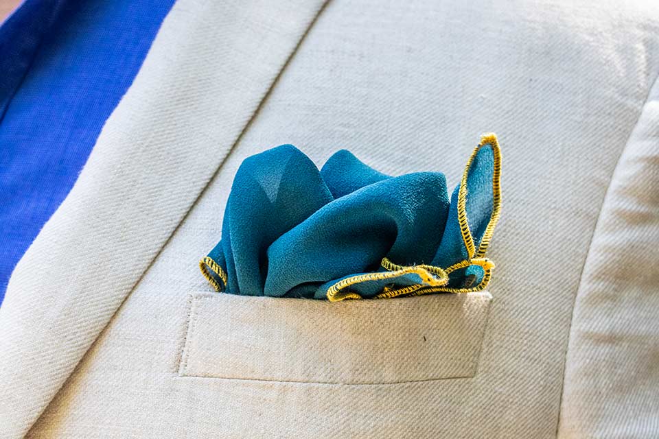 Pochette Costume Bleu