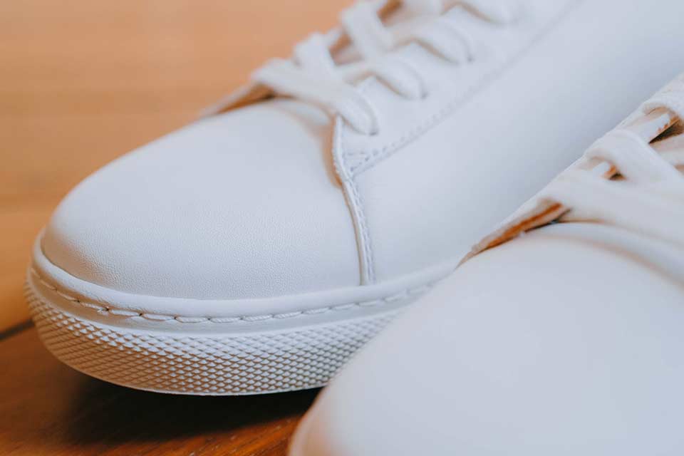 Cuir Sneakers Blanches