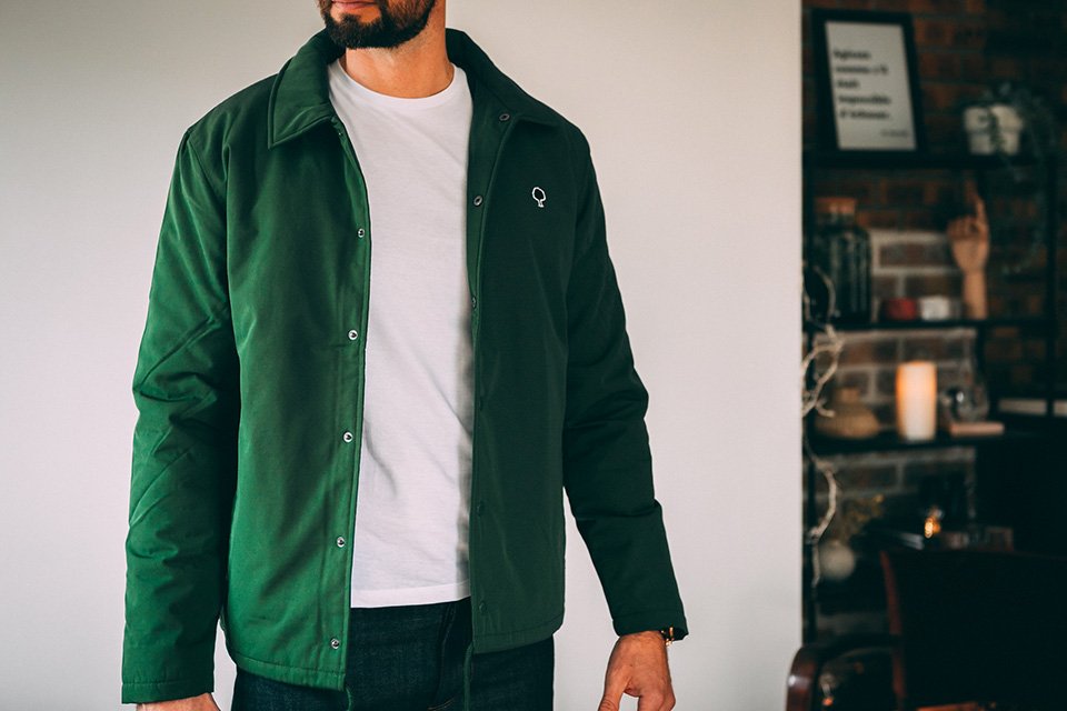 Veste coach Faguo vert