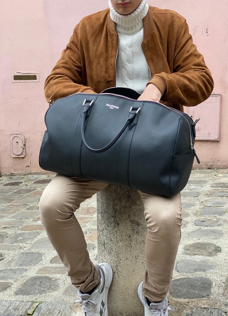 Sac seau en croûte de cuir · Vert, Marron, Cuir, Sable, Marron Taupe