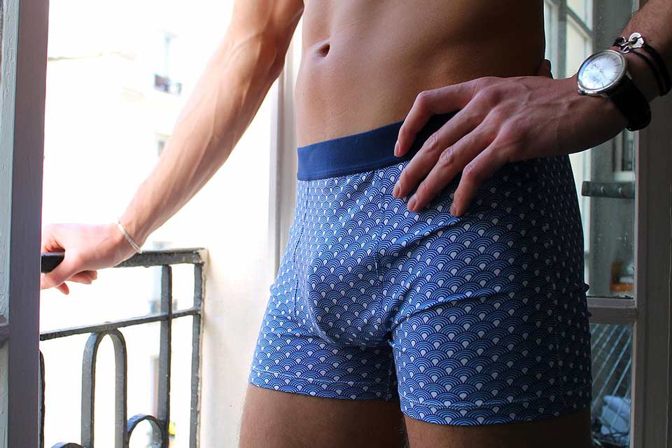 Boxer Bleu Homme