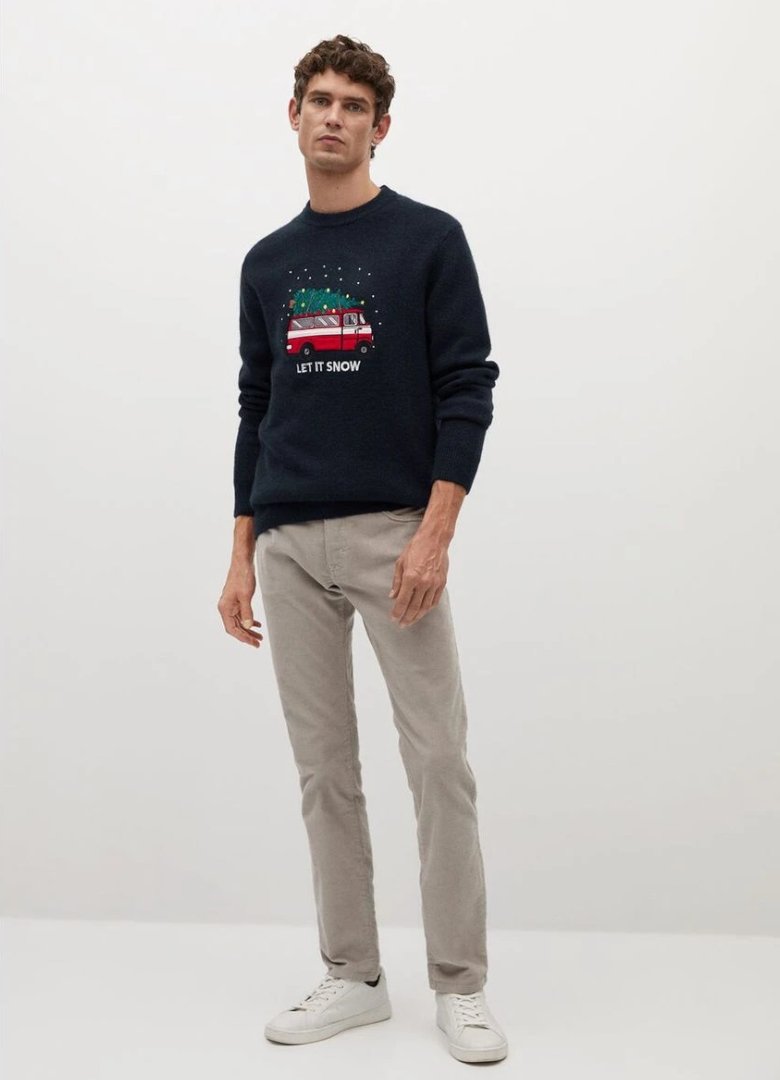 Pull de Noël mango homme